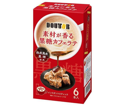 Doutor Coffee Brown Sugar Caffe Latte with Fragrant Ingredients (15g x 6 packs) x 36 boxes [Ships from Japan] 