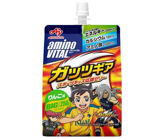 Ajinomoto Amino Vital Jelly Drink, Guts Gear, Apple Flavor, 250g Pouch x 24 [Ships from Japan]
