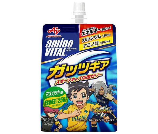 Ajinomoto Amino Vital Jelly Guts Gear Muscat Flavor 250g pouch x 24 pieces [Shipped in Japan]