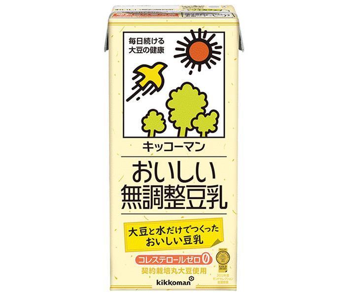 Kikkoman Delicious Unflavored Soy Milk, 1000ml Paper Carton x 12 (6 x 2) [Ships from Japan] 