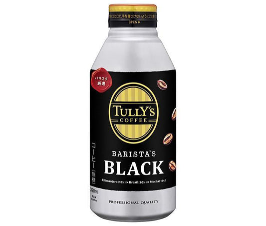Ito En Tully's Coffee Barista's Black 390ml Bottle Can x 24 [Ships from Japan] 
