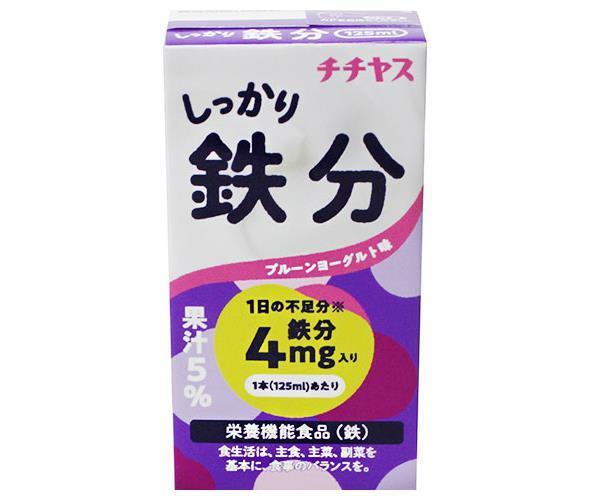 Chichiyasu Solid Iron Supplement, 125ml Paper Pack x 24 (12 x 2) [Ships from Japan] 