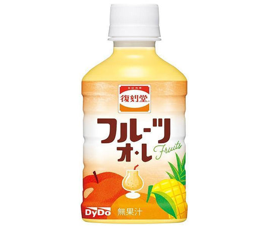 Dydo Fukkokudo Fruit Au Lait, 280ml PET Bottles x 24 [Ships from Japan] 