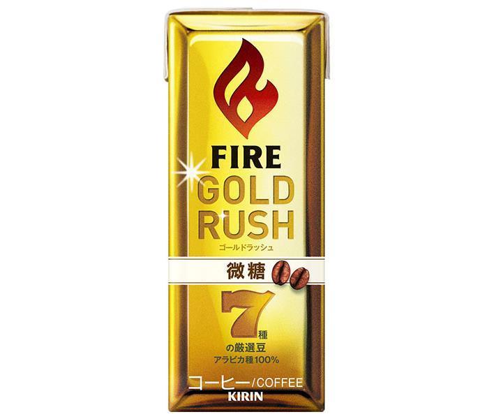 Kirin FIRE Gold Rush Lightly Sweetened 200ml Paper Carton x 24 Bottles [Ships from Japan] 
