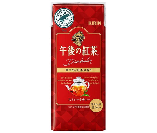 Kirin Afternoon Tea Straight Tea 250ml paper pack x 24 bottles [shipped in Japan]