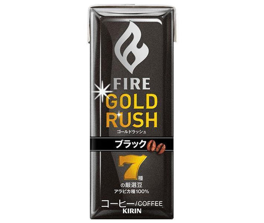 キリン FIRE(ファイア) ゴールドラッシュ ブラック 200ml紙パック×24本入【日本出荷】