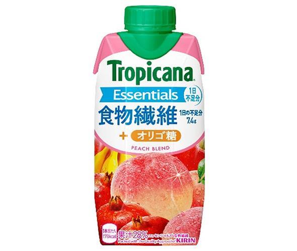Kirin Tropicana Essentials Dietary Fiber, 330ml paper carton x 12 [Ships from Japan] 