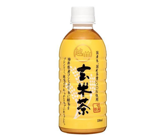 Morita (High Peace) Echizen Genmaicha 330ml plastic bottle x 24 bottles [shipped in Japan]