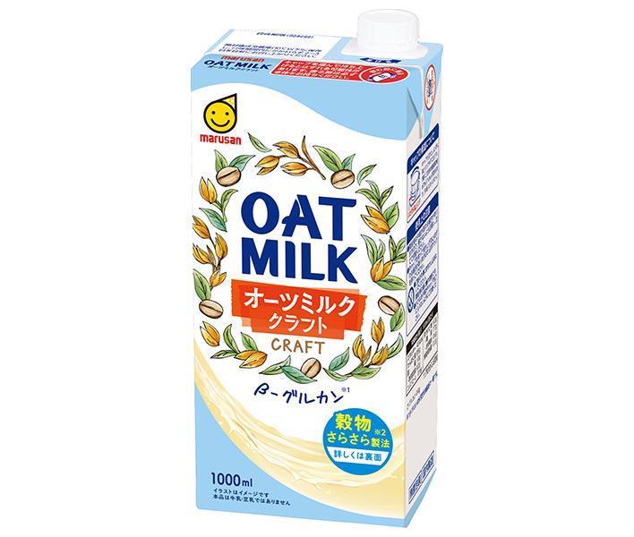 Marusanai Oat Milk Craft, 1000ml Paper Carton x 6 Bottles [Ships from Japan] 