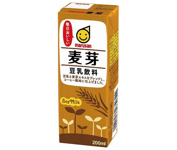 Marusanai Malt Soy Milk Drink, 200ml Paper Carton x 24 Bottles [Ships from Japan] 