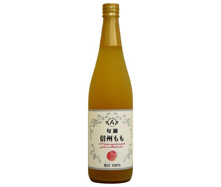 Alps Shunzuku Shinshu Peach Juice, 710ml Bottle x 12 Bottles [Ships from Japan] 