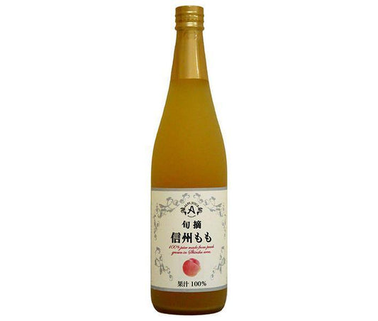Alps Shunshu Shinshu Peach Juice 710ml bottle x 12 bottles [Shipped in Japan]