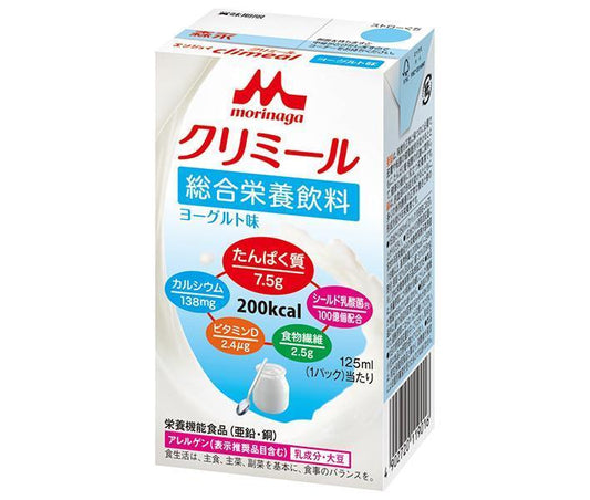 Morinaga Milk Enjoy Creamy Yogurt Flavor, 125ml Paper Carton x 24 Bottles [Ships from Japan] 