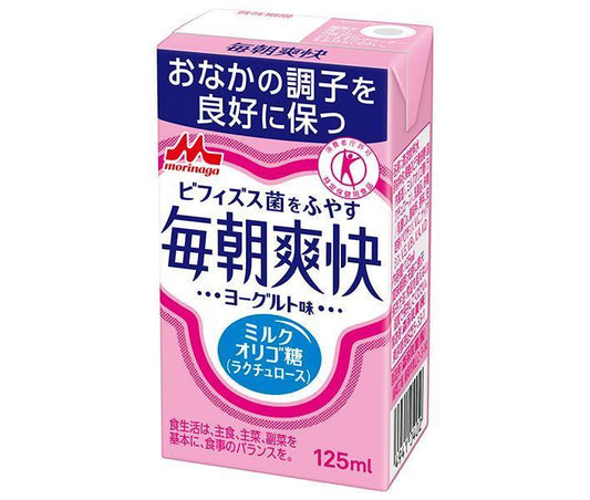 Morinaga Milk Industry Every Morning Refreshing Yogurt Flavor [Food for Specified Health Uses (FOSHU)] 125ml Paper Carton x 24 [Ships from Japan] 