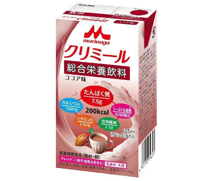 Morinaga Milk Enjoy Creamel Cocoa Flavor, 125ml Paper Carton x 24 [Ships from Japan] 