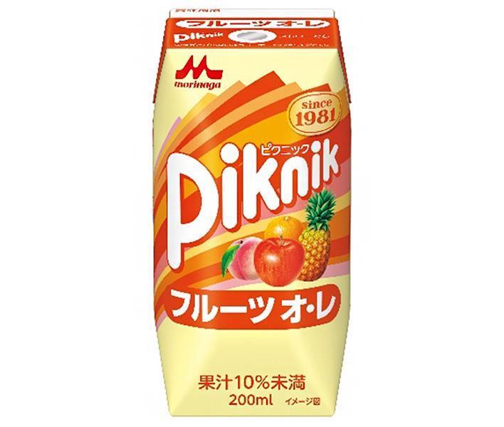 Morinaga Milk Picnic Fruit Ore (Prisma Container) 200ml paper pack x 24 pieces [Shipped in Japan]