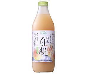 Marukai Junzo Select Domestic White Peach, 1000ml Bottle x 12 (6 x 2) Bottles [Ships from Japan] 