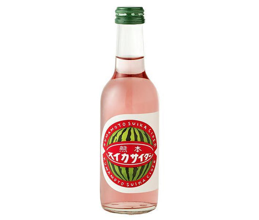 Tomomasu Drinks Kumamoto Watermelon Cider, 245ml Bottles x 24 [Ships from Japan] 