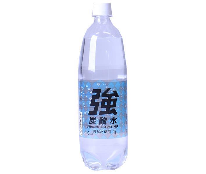 Yumasu Beverage Strong Carbonated Water (K) 1L PET bottle x 15 bottles [Shipped in Japan]