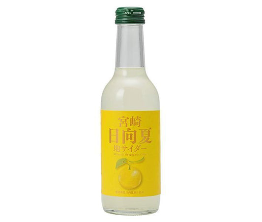 Tomomasu Beverages Hyuga Natsu Cider, 245ml Bottles x 24 [Ships from Japan] 