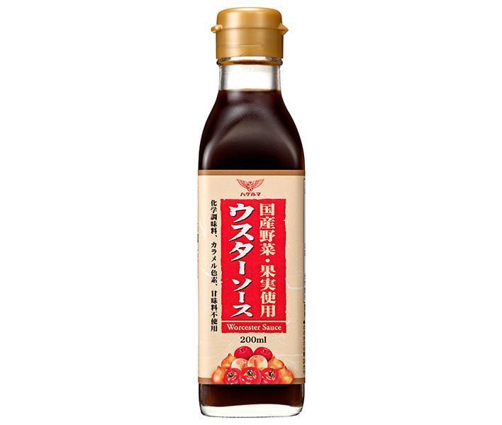 ハグルマ 国産野菜 果実使用ウスターソース 200ml瓶×12本入【日本出荷】