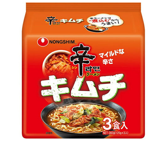 Nongshim Japan Shin Ramyun Kimchi 3-pack x 12 bags [Ships from Japan] 