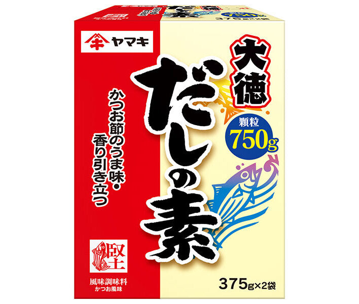 Yamaki Daitoku Dashi Stock, 750g (375g x 2 bags) x 10 boxes [Ships from Japan] 