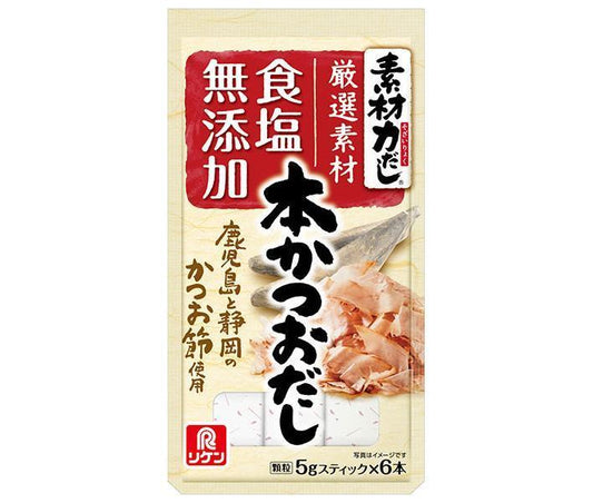 Riken Vitamin Material Power Dashi Bonito Dashi 30g (5g x 6 bottles) x 10 bags [Shipped in Japan]