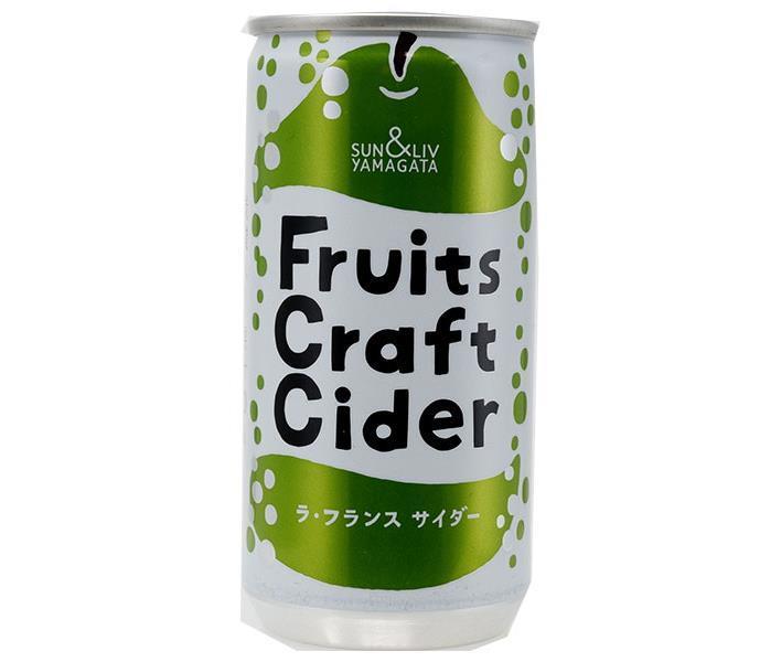 Yamagata Foods FruitsCraftCider La France 200ml Cans x 30 [Ships from Japan] 