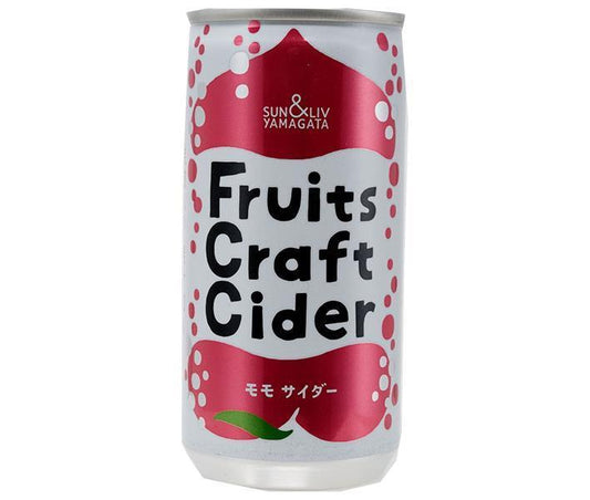 Yamagata Foods FruitsCraftCider Peach 200ml Can x 30 [Ships from Japan] 