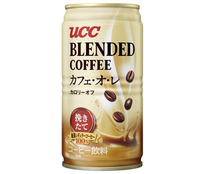 UCC Blended Coffee Cafe au Lait, Low Calorie, 185g Can x 30 Cans [Ships from Japan] 