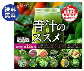 健翔 12種類の国産野菜 青汁のススメ (3g×20包)×2袋入【日本出荷】
