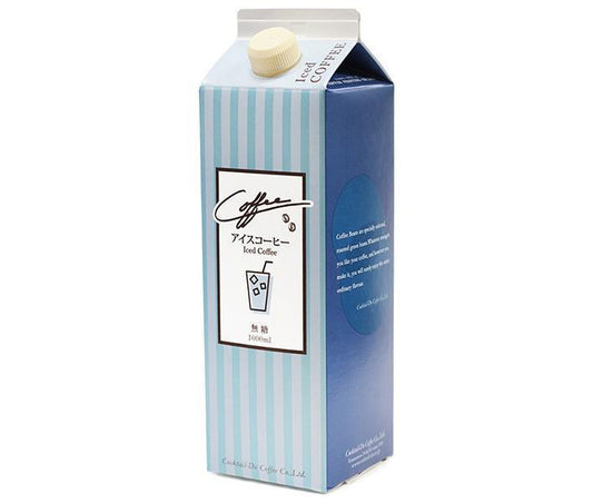 Cocktail Do Liquid Iced Coffee, Unsweetened, 1000ml Paper Carton x 12 [Ships from Japan] 