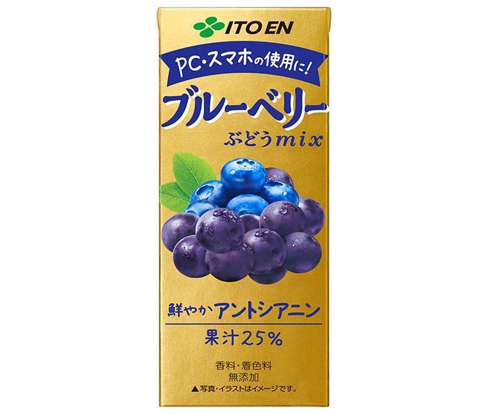 伊藤園 ブルーベリーぶどうmix 200ml紙パック×24本入【日本出荷】