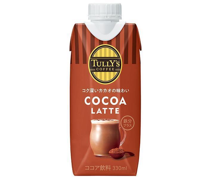 Itoen Tully's Cocoa Latte, 330ml paper carton x 12 [Ships from Japan] 