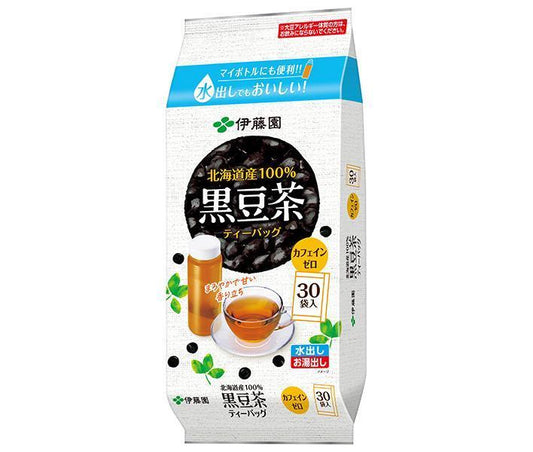 伊藤園 北海道産100％ 黒豆茶 ティーバッグ 30袋入×10袋入【日本出荷】