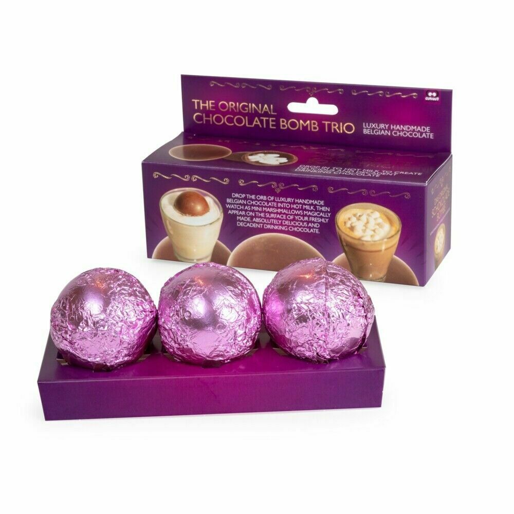 Hot Chocolate Marshmallow Bombs, Luxury Trio set　ベルギー　マシュマロ入りホットチョコレートボール