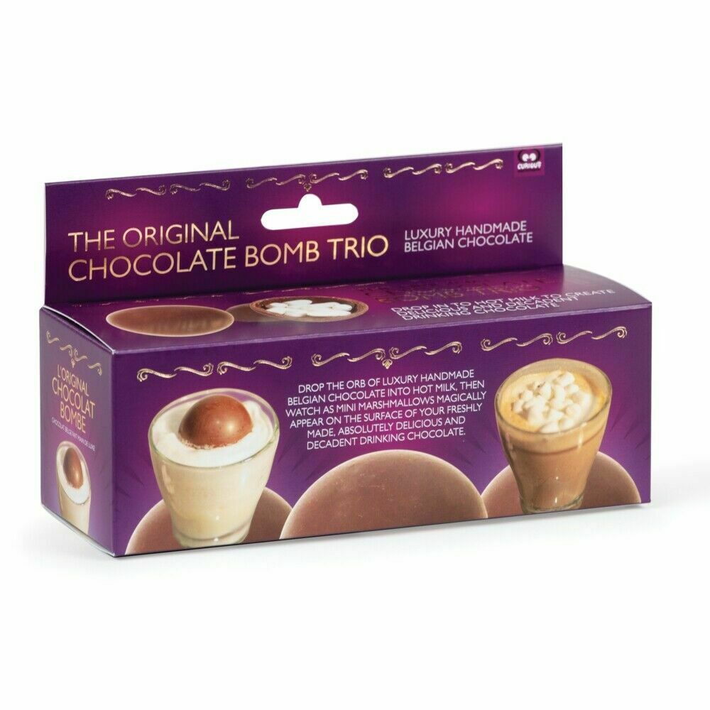 Hot Chocolate Marshmallow Bombs, Luxury Trio set　ベルギー　マシュマロ入りホットチョコレートボール