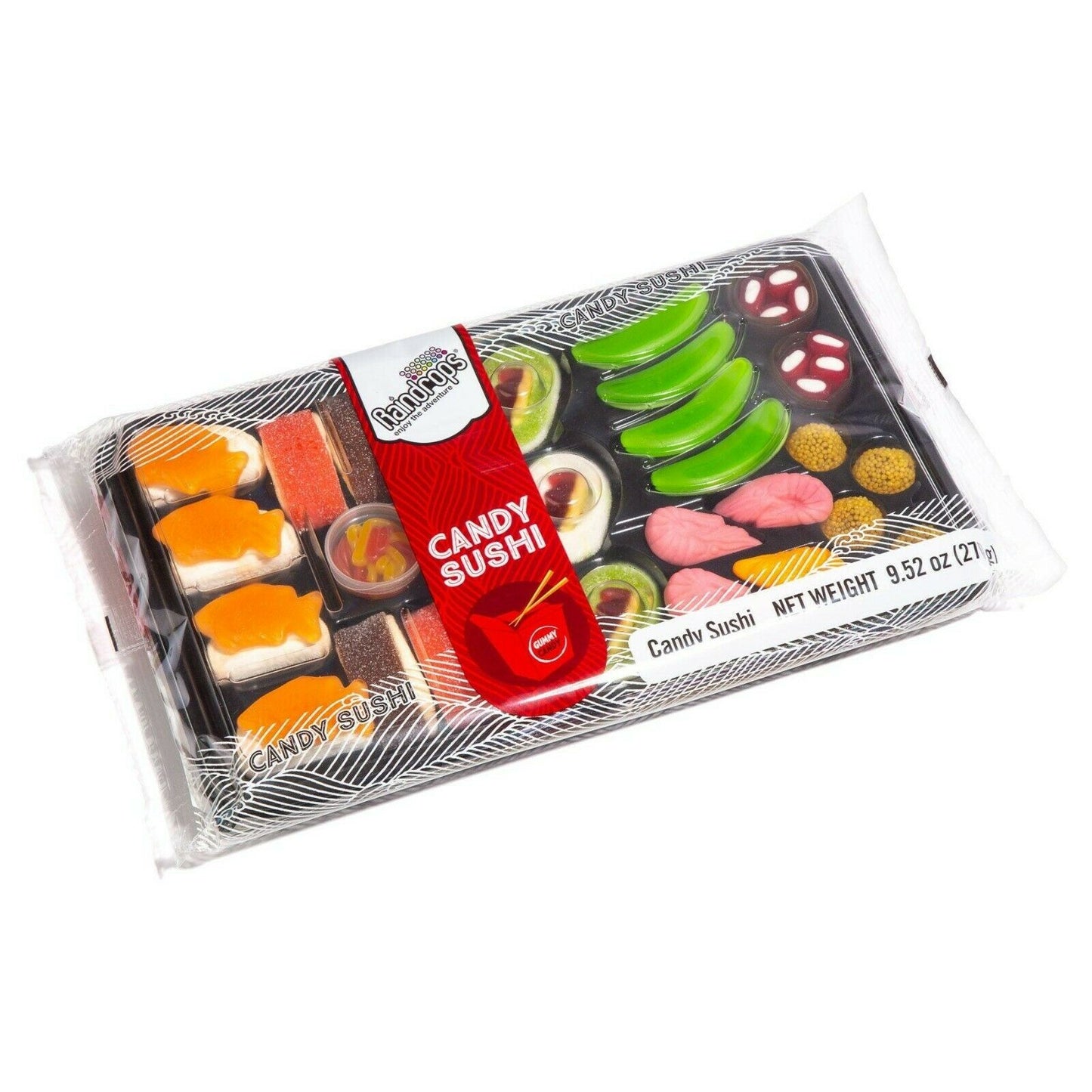 Candy Sushi Bento Box with 6 Kinds of Sushi Rolls and Garnishes　すしキャンディ