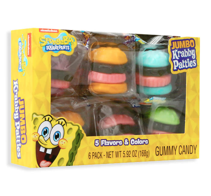 Jumbo Krabby Patties - Pack of 6　スポンジボブ　ジャンボ　カー二バーガー　グミ