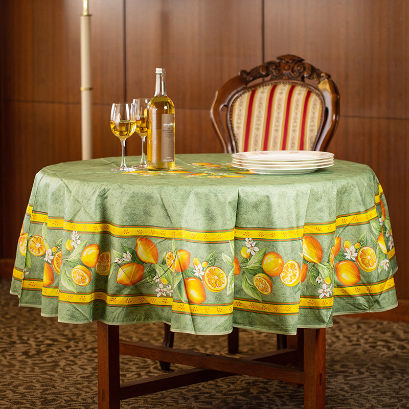 Lemon Tablecloth 180 (Water-repellent)