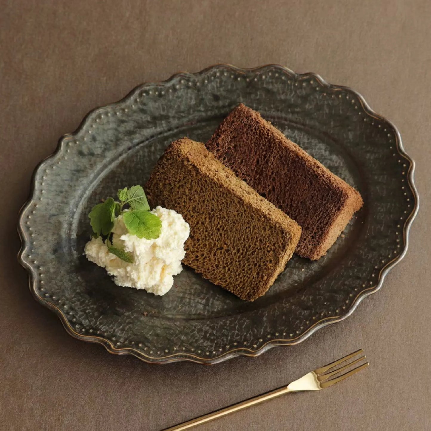 Black tea chiffon cake Carbohydrate 0.9g