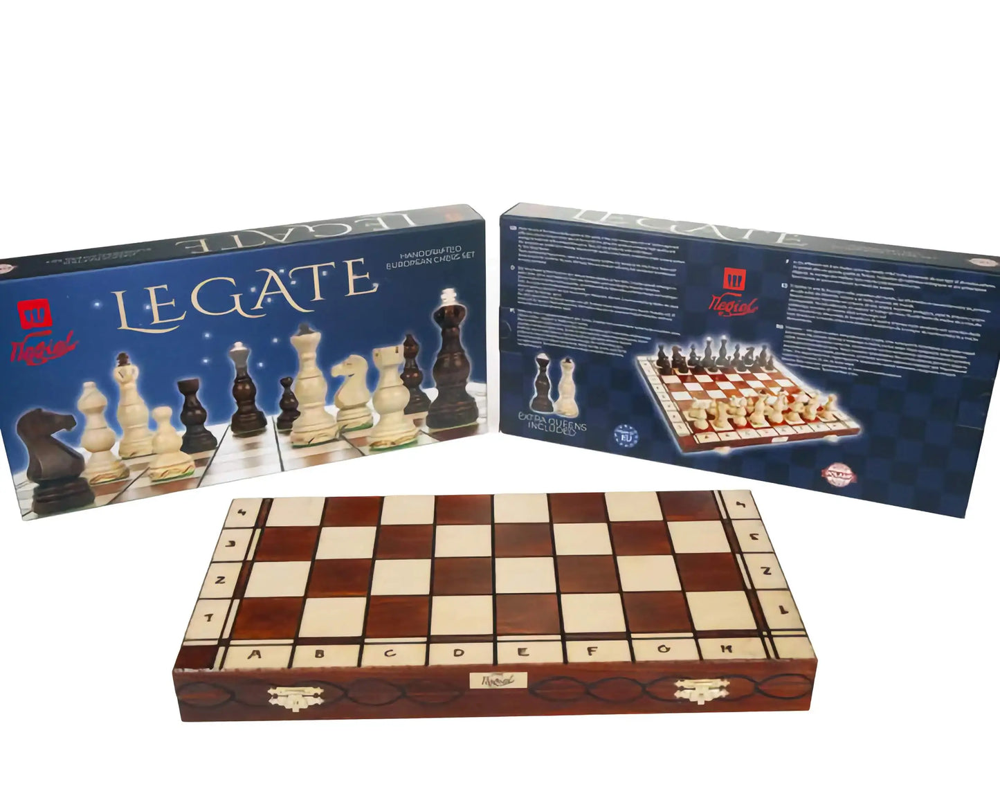 WEGIEL　インテリアチェスセット　LEGATE（レゲート）　クイーン２個付き